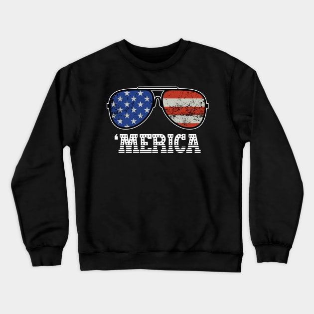 Merica Crewneck Sweatshirt by sevalyilmazardal